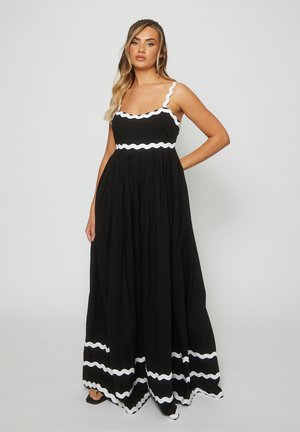 RIC RAC STRIPE - Maxi dress - black