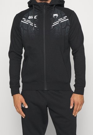 Sweater met rits - black