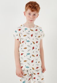 LELA REGULAR FIT - Yöasusetti - ecru red