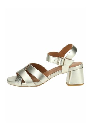 Riemensandalette - lt gold c