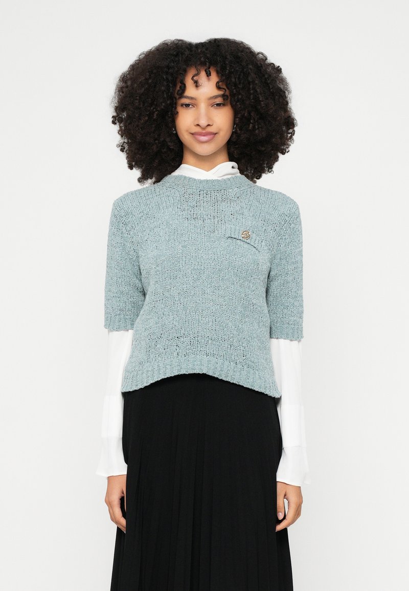 TWINSET T-shirt basic lichtblauw TWINSET T-shirt basic lichtblauw