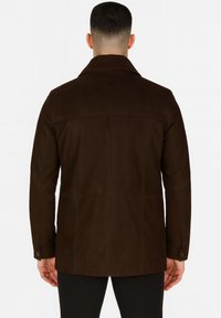 CYCAS D'OR BUFF. Parka 2 in 1 REMOVABLE COLLAR - Cappotto corto - dark brown