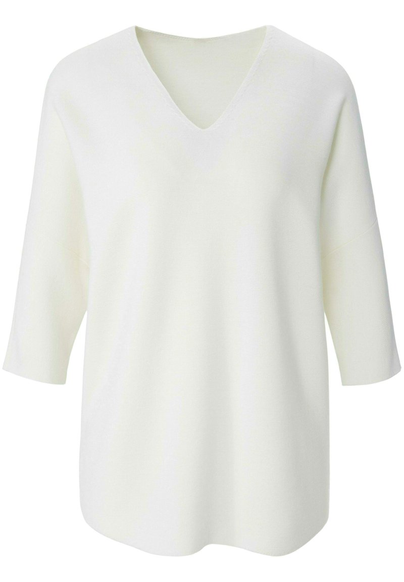 Damen Strickjacken | PETER HAHN Strickpullover wollweiß/weiß - JO22426 Damen Strickjacken | PETER HAHN Strickpullover wollweiß/weiß - JO22426