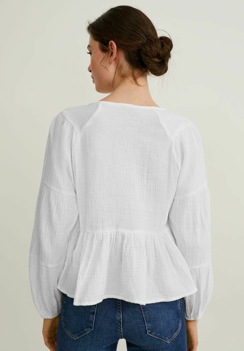 Damen Hemdblusen | C&A Bluse white/weiß - BZ94173 Damen Hemdblusen | C&A Bluse white/weiß - BZ94173