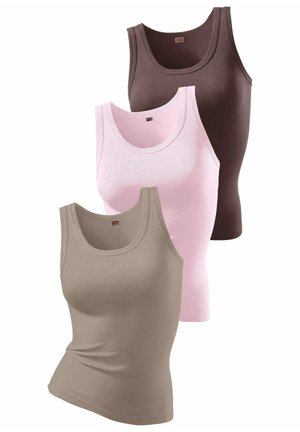 TANK 3 PACL - Toppi - braun rosa taupe