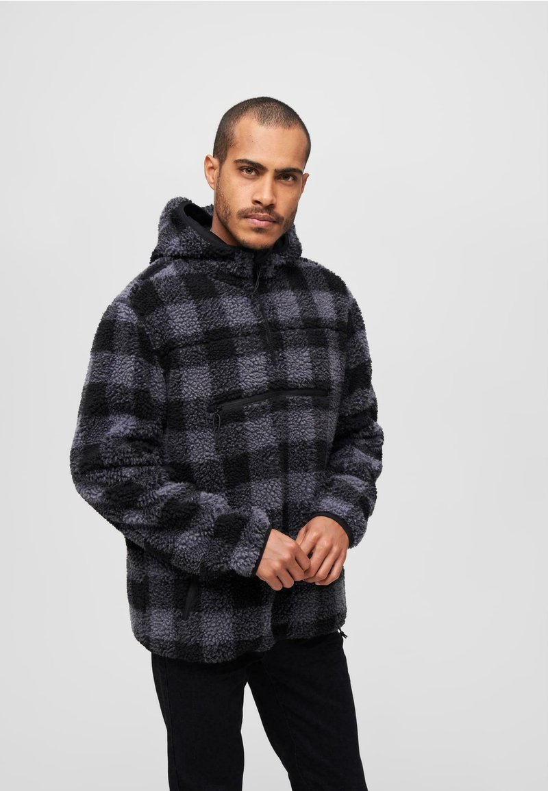 Brandit - Fleece jumper - black/grey, Enlarge