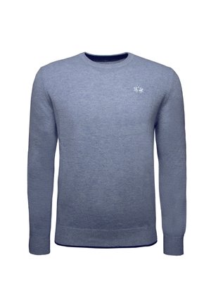 La Martina BEKLEIDUNG PULLOVER - Trui - cashmere blue melang