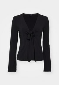 VMLOTTIE TIE TOP  - Long sleeved top - black
