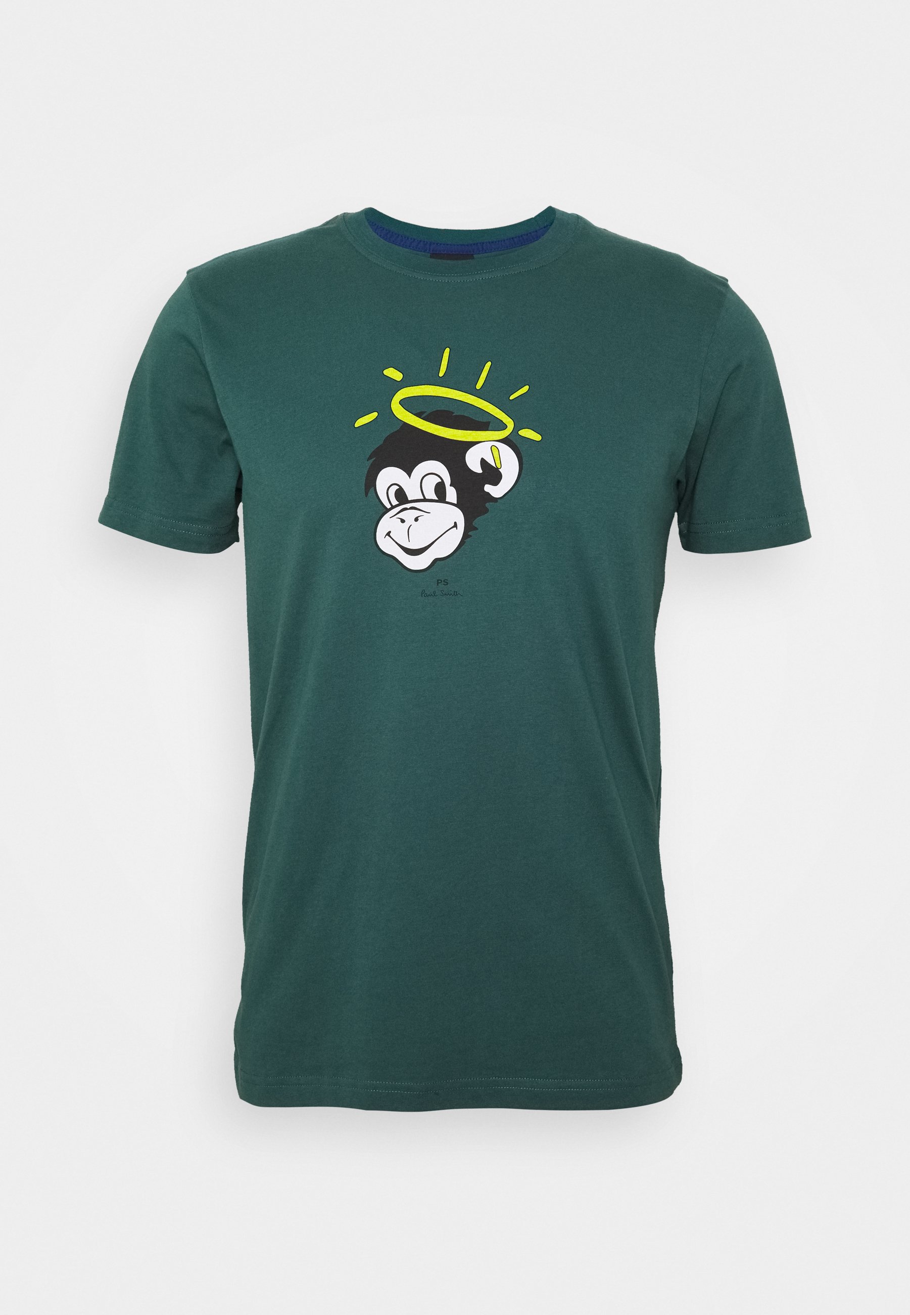 PS Paul Smith MENS SLIM FIT MONKEY HALO T shirts med print PS Paul Smith MENS SLIM FIT MONKEY HALO - T-shirts med print - mottled grey