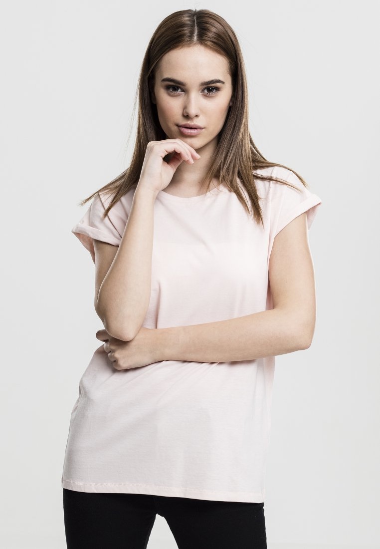 Urban Classics - EXTENDED SHOULDER - T-shirt basic - pink, Ingrandire