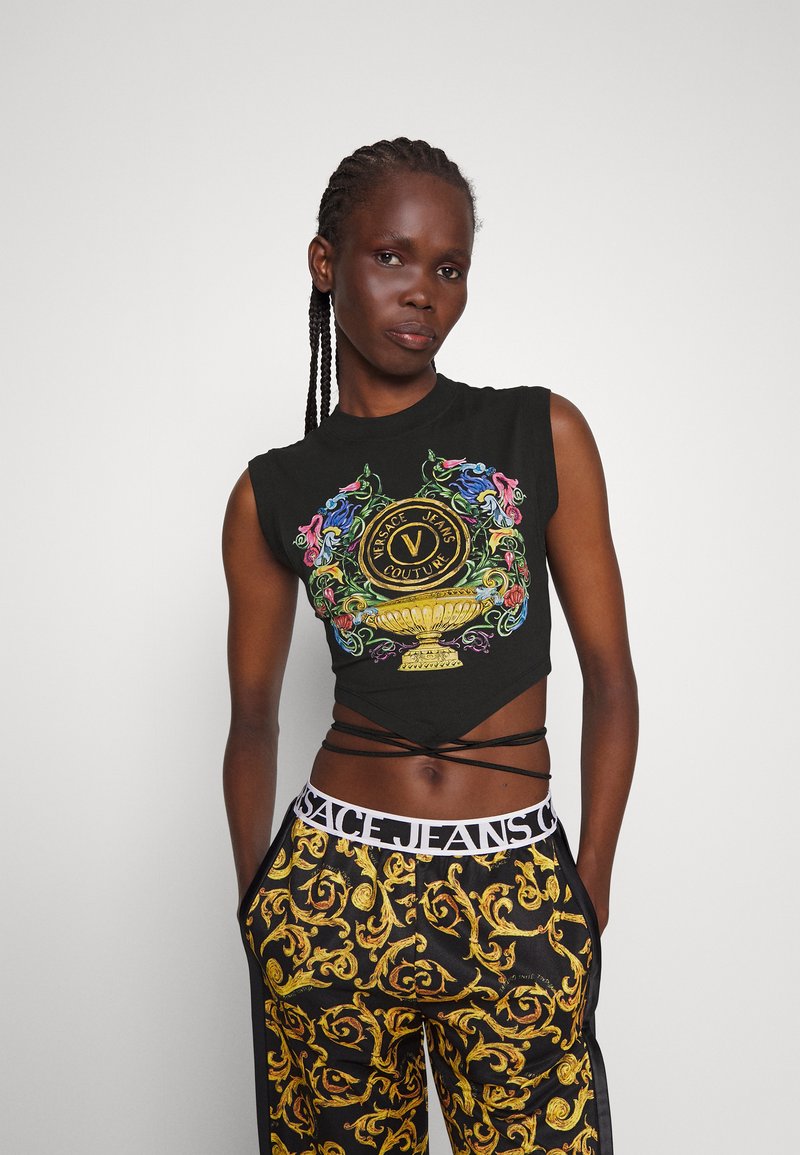 Versace Jeans Couture STRETCH Top black/gold/čierna Zalando.sk