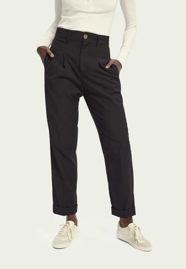 Stoffhose - black