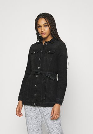 ONLTIA LIFE LONG BELT - Jeansjakke - black denim