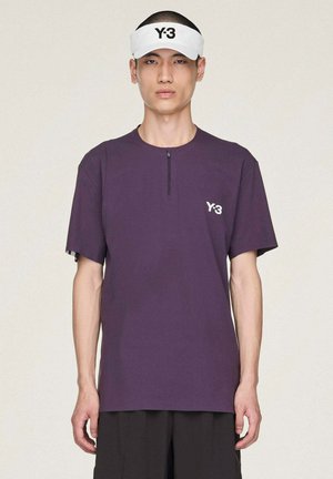 adidas Performance POLO Y-3 ZIP TEE - Sport T-Shirt - aurplu