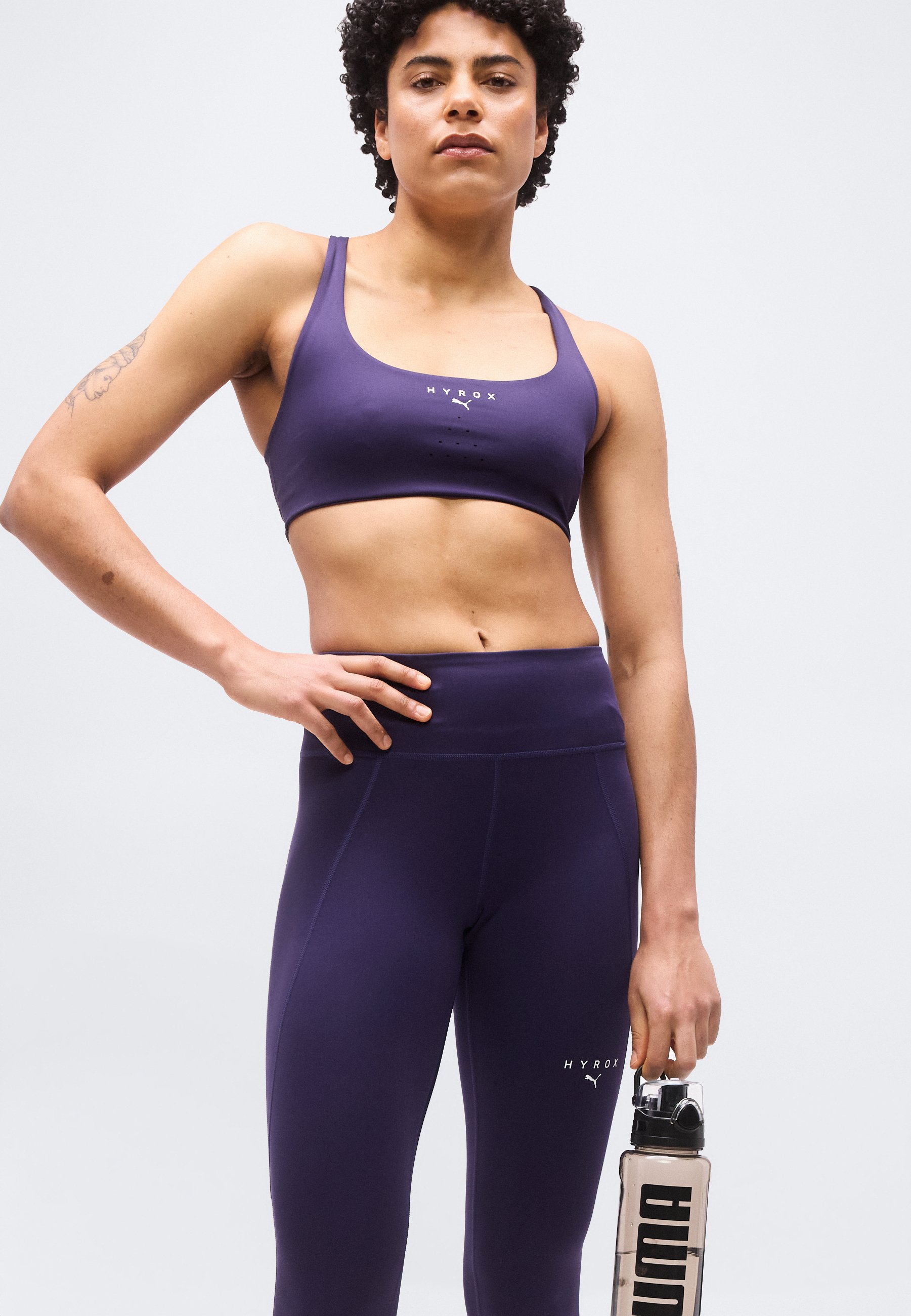 Puma PUMA X HYROX - Tights - deep plum/donkerpaars - Zalando.nl