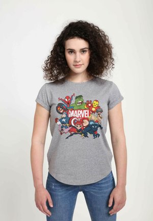 Marvel AVENGERS CLASSIC GROUP MARVEL RETRO - T-Shirt print - melange grey
