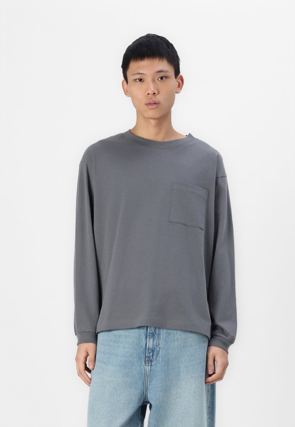 SUPER SOFT OVERSIZED  - Long sleeved top - shark fin