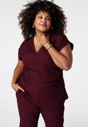 MS Mode MS MODE TOP NOT TRANSLATED - Blouse - bordeaux