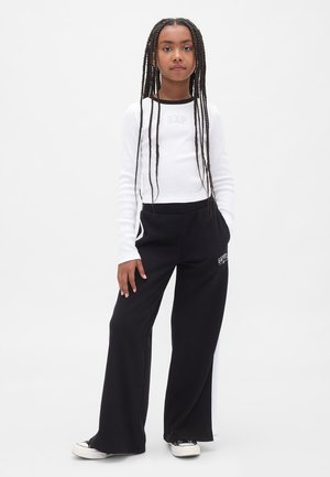 GAP KIDS VINTAGESOFT BAGGY LOGO SWEATPANTS - Træningsbukser - true black