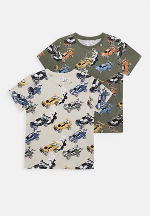 2-PACK RACER CARS - T-shirt con stampa - light beige
