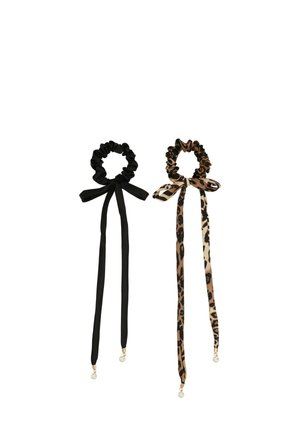 SCRUNCHIE 2 PACK - Haar-Styling-Accessoires - black leo