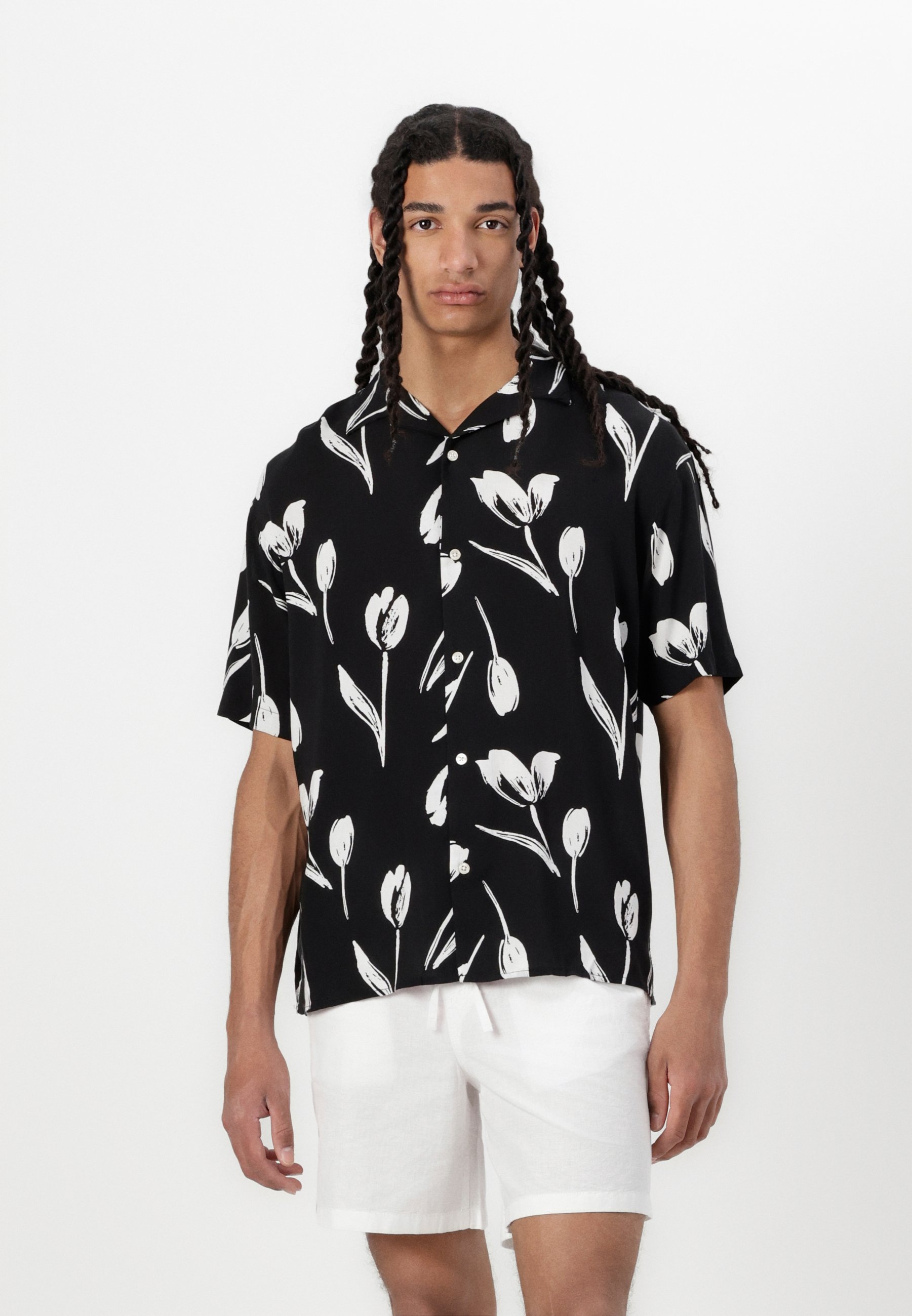 Jack & Jones JJEJEFF CHARGE RESORT SHIRT  - Shirt - black - Zalando.co.uk