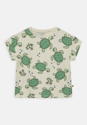 TURTLE UNISEX - Print T-shirt - light beige