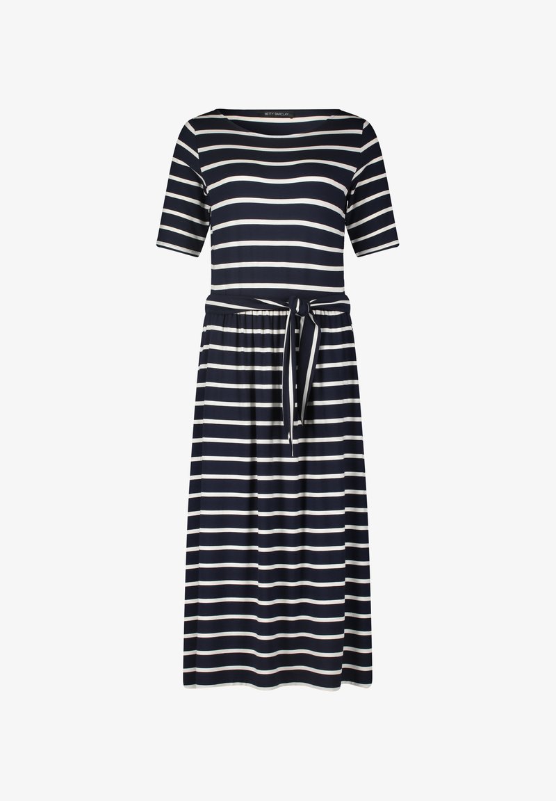Betty Barclay KURZARM - Jersey dress - dunkelblau weiß
