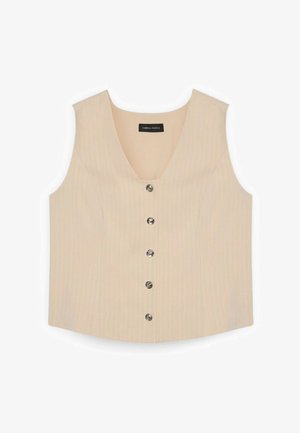 Fiorella Rubino, CON BOTTONI GIOIELLO - Weste - beige