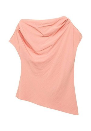Mango DRAPED ASYMMETRIC - Blouse - pink