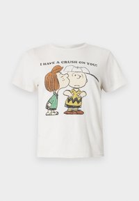 CLASSIC TEE PEANUTS CRUSH - Potiskana majica - vintage white