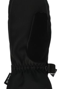 Svart isolerad handske med en texturerad yta, böjd form, elastisk handled och justerbar rem. Har en slät palmpatch för grepp.