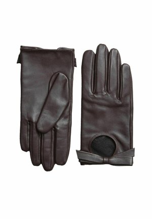 BOW 1 PAIR  - Cimdi - chocolate brown