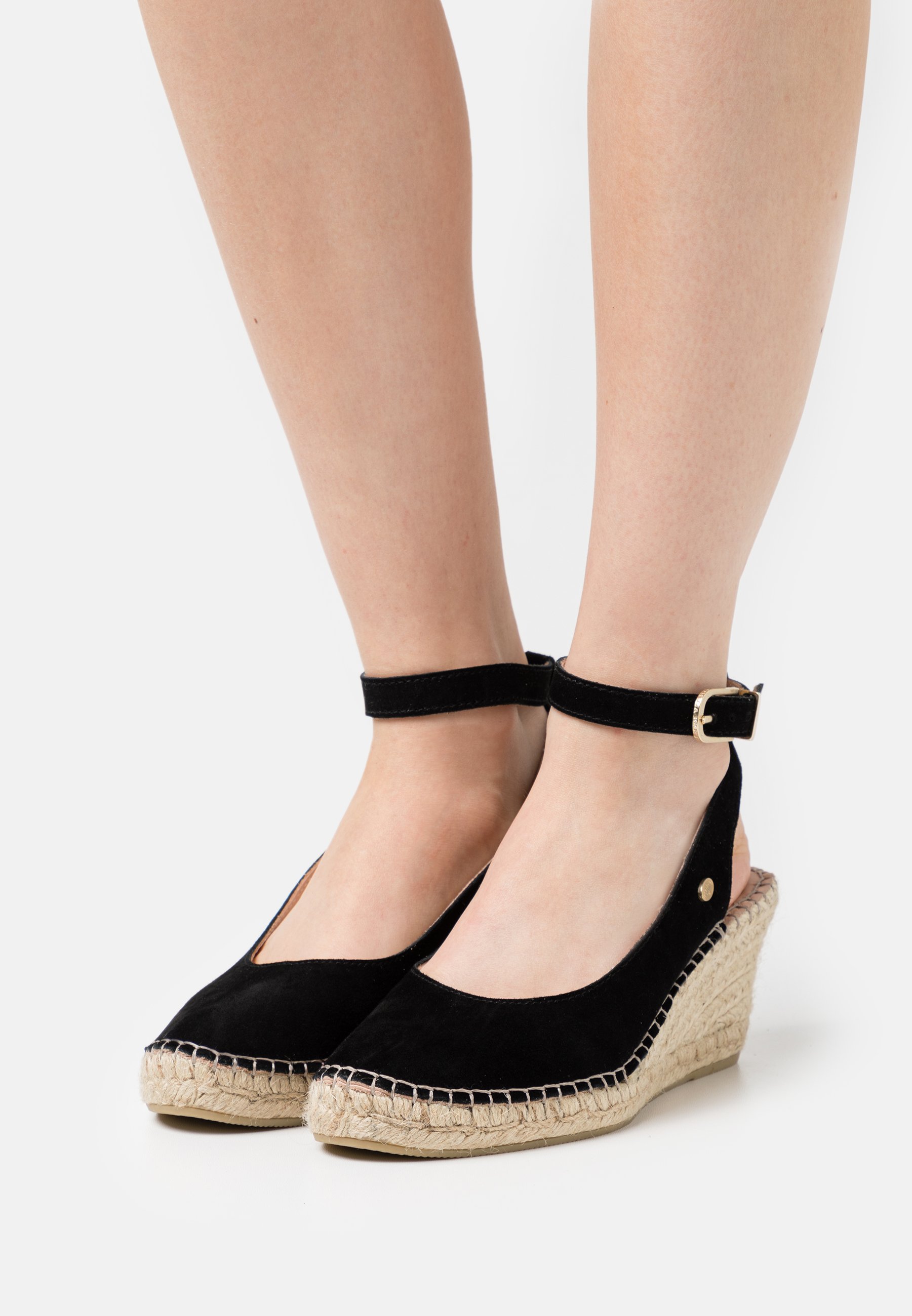 Fred de la Bretoniere Sandalen met plateauzool - black/Zwart - Zalando.be