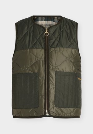 Barbour, NUNWELL REVERSIBLE QUILTED LINER - Veste sans manches - olive/fern/ancient