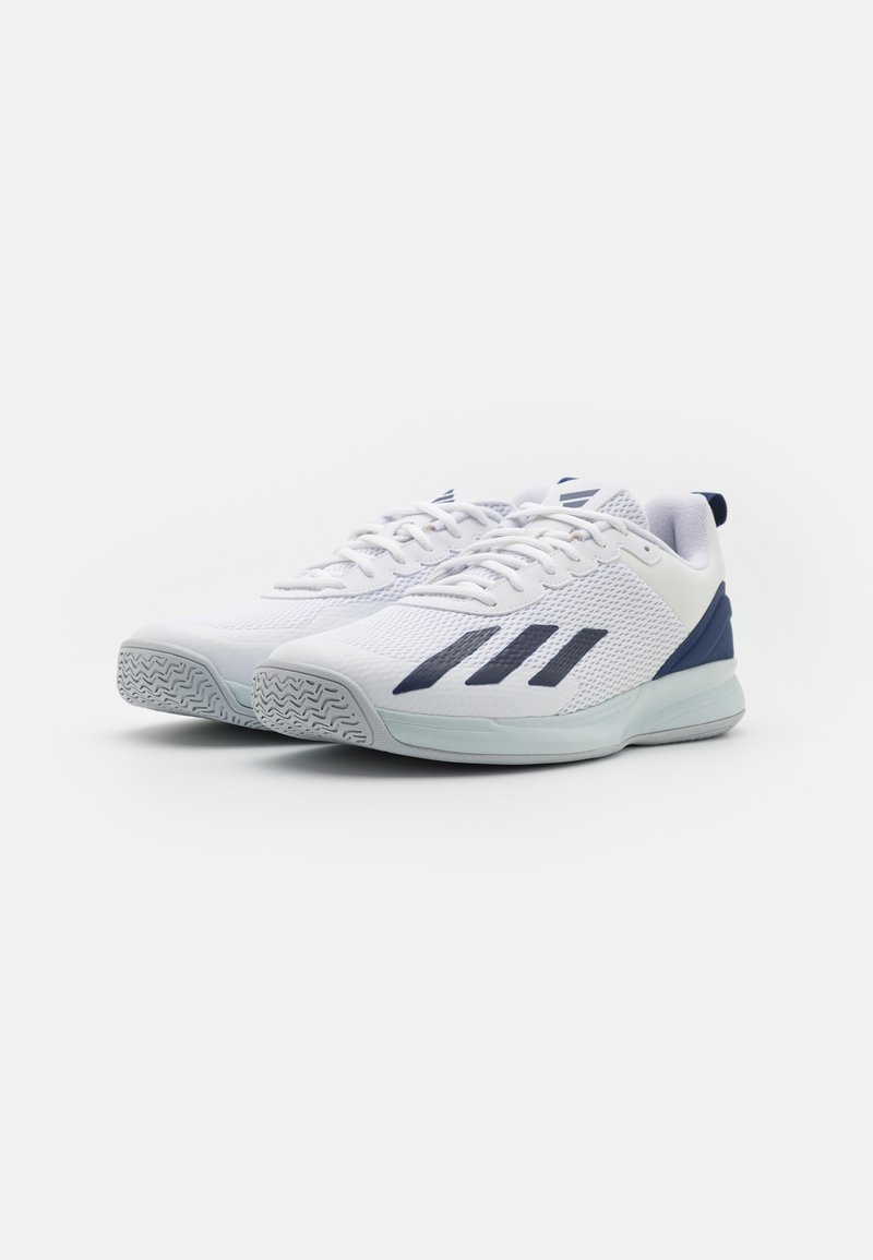 adidas gazelle silver green womens Adidas Courtflash Kids Tennis Shoes Lightweight main image 0