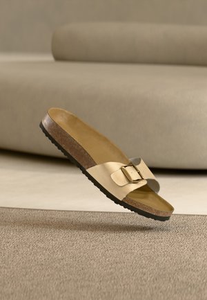 LEATHER - Šľapky - gold-coloured