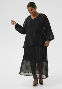 Kaffe Curve PERI - Jupe pliss�ée - black deep