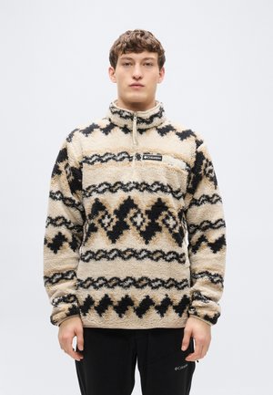 RUGGED RIDGE HALF ZIP - Pulover din fleece - dark stone