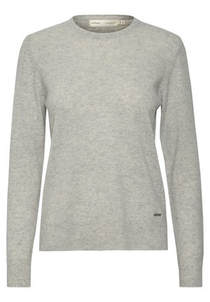 LUKKAIW CREW NECK - Strickpullover - new light grey melange