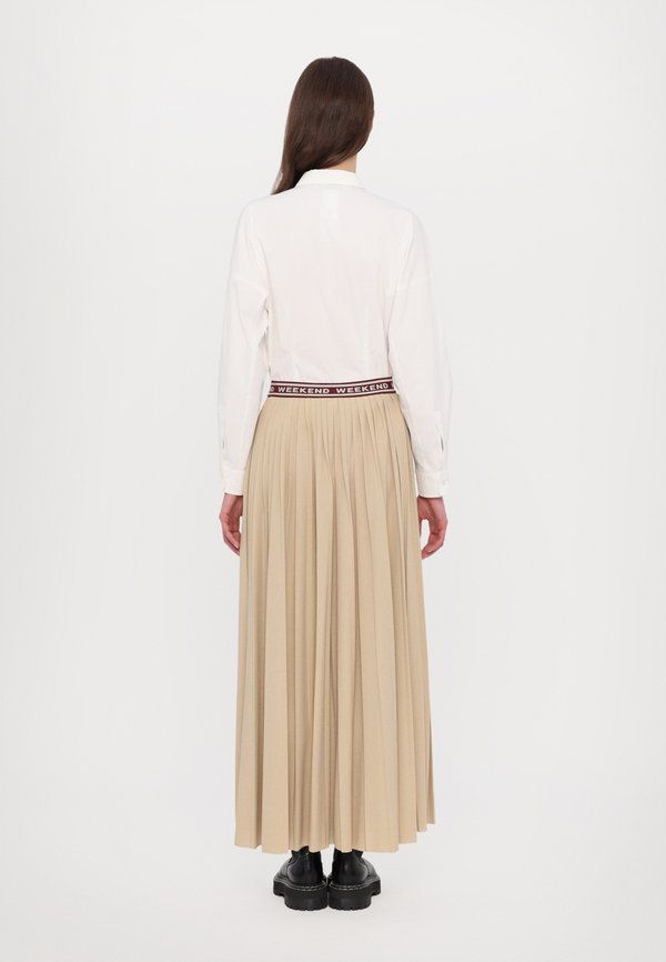 BLEU - Maxi skirt - sand3
