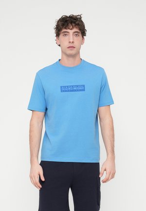 BOX LOGO - Potiskana majica - blue jasper