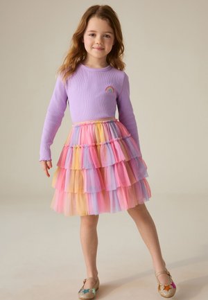 Little Bird, REGULAR FIT - TIERED MESH TUTU SKIRT  . - Minisukňa - rainbow ombre