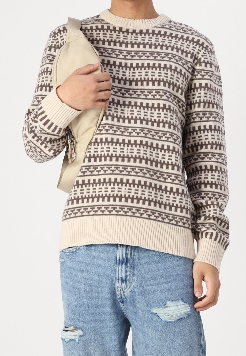 Pull à col rond - beige - ONLY® - PointCarré