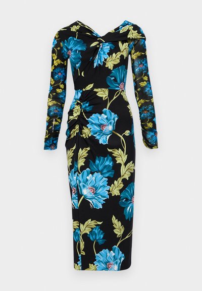 Diane von Furstenberg RICH DRESS - Φόρεμα ημέρας - dark teal