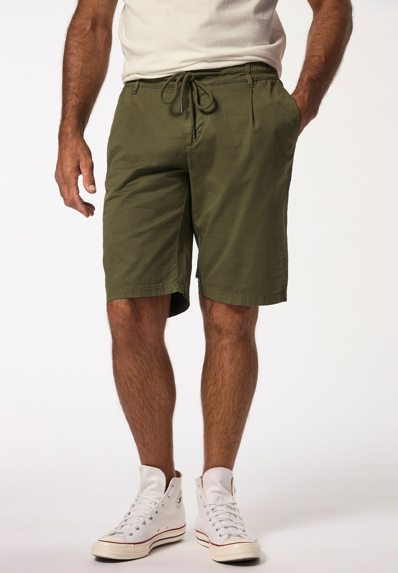 JP1880 - BERMUDA STOMACH FIT - Shorts - olive, Vergrößern