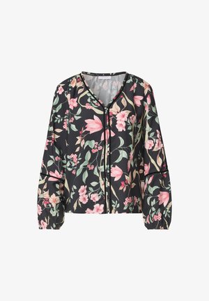Street One Studio, LANGARM TUNIKA MIT V-NECK UND PRINT - Blouse - inked grey