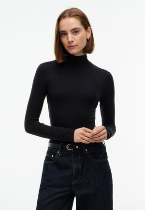 Tommy Hilfiger, SOFT SLIM MOCKNECK LS TOP - Μπλούζα με μακριά μανίκια - black