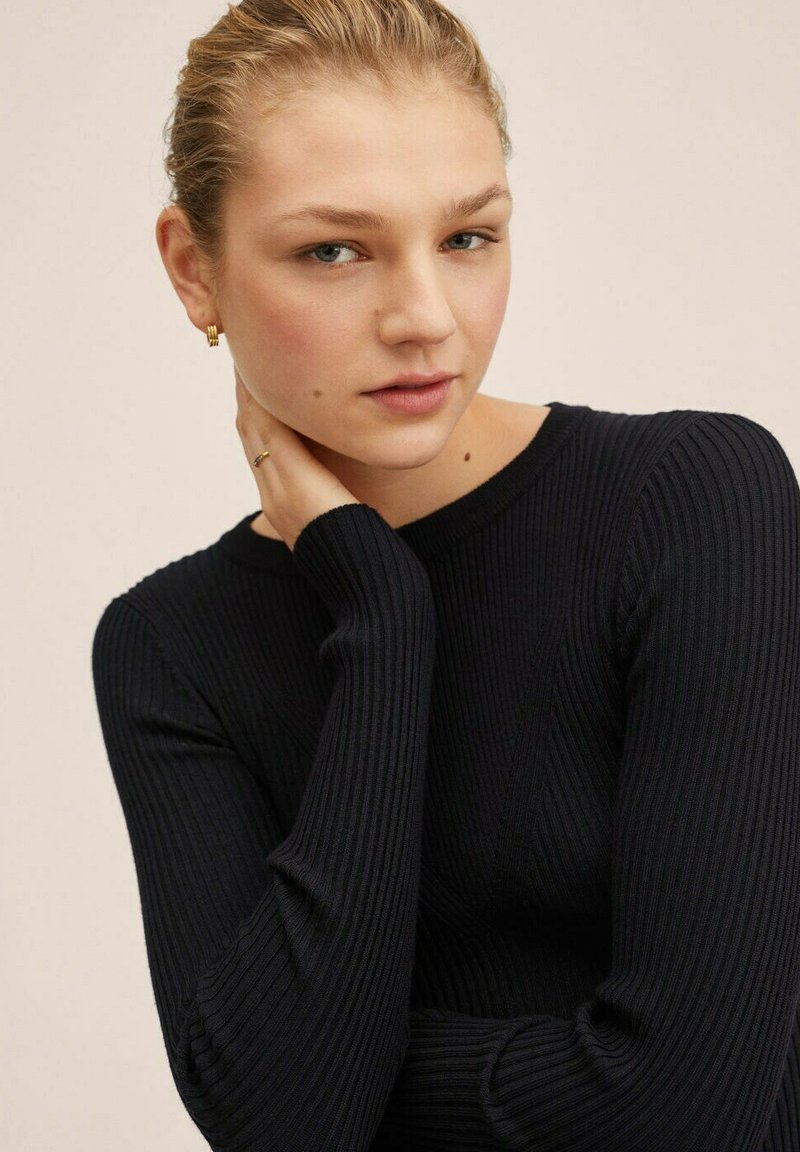 Damen Strickjacken | Mango MAGGIE Strickpullover noir/schwarz - UX37372 Damen Strickjacken | Mango MAGGIE Strickpullover noir/schwarz - UX37372