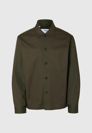 Selected Homme SLHTATE HEAVY OVERSHIRT - Poletna jakna - forest night